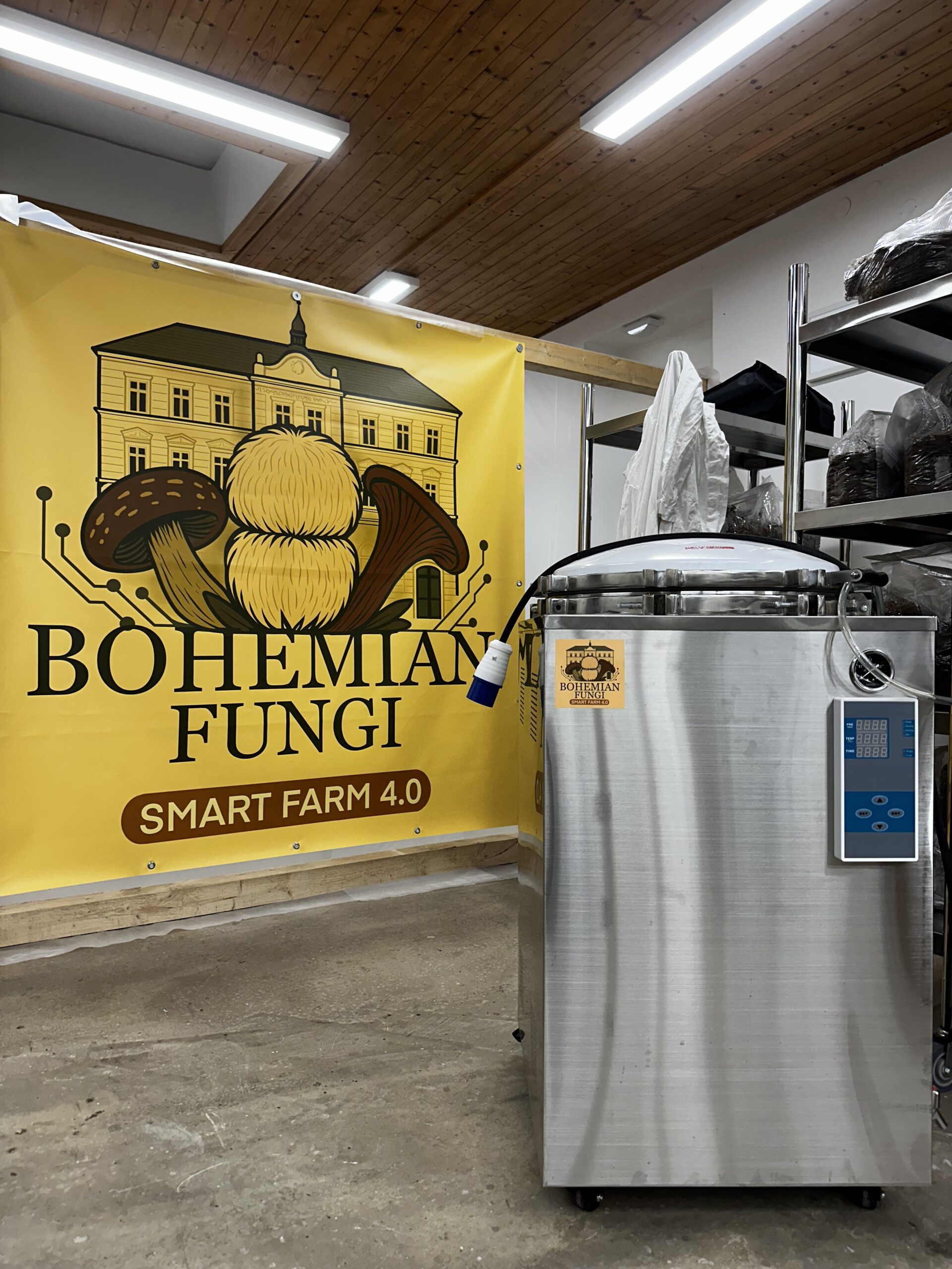 Technology at the Bohemian Fungi urban mushroom farm