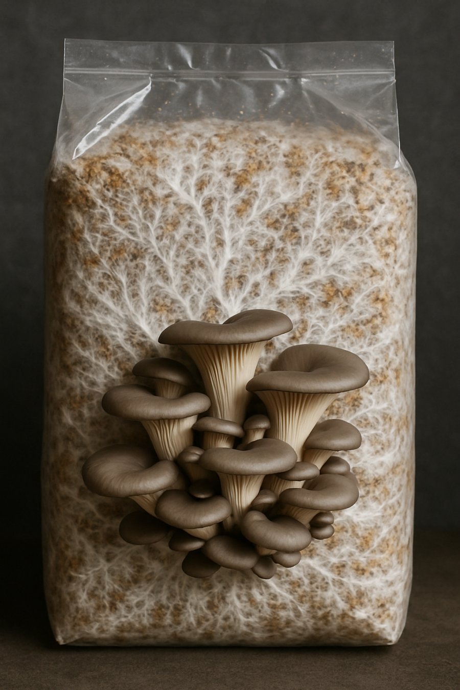 Pěstební substrát a mycelium