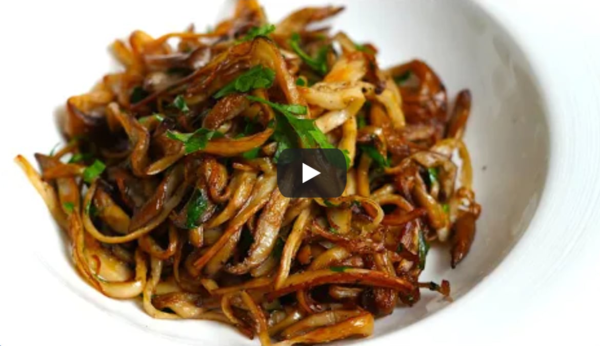 Sautéed Oyster Mushroom Strips